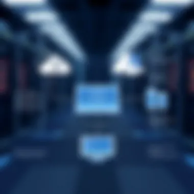 Diagram illustrating virtual server functionality