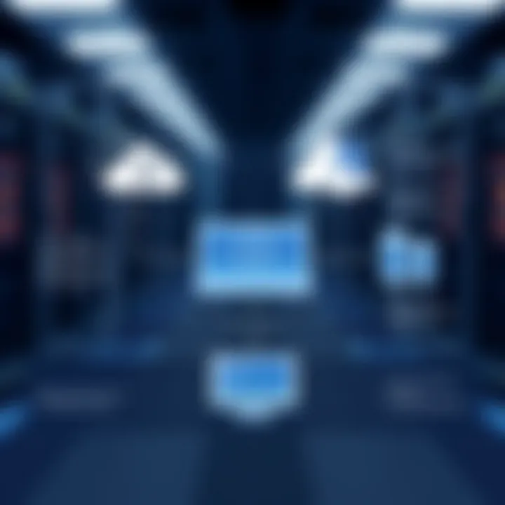 Diagram illustrating virtual server functionality