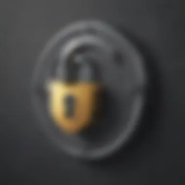 Lock and Key Symbolizing Account Protection