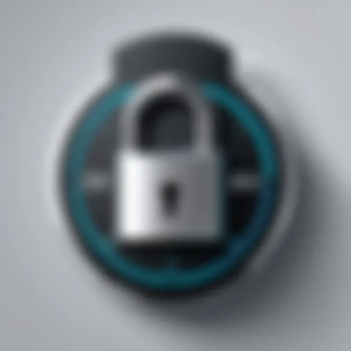 Illustration of a lock symbolizing secure VPN account setup