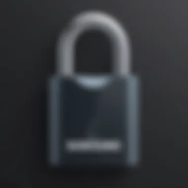Locked Padlock Website Blockage Locked padlock representing website blocking on Samsung device