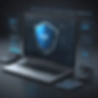 Malware Removal Tool Illustration of malwarebytes software removing malicious code