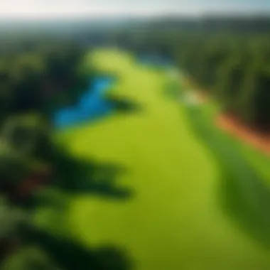 Green fairway at the Masters tournament