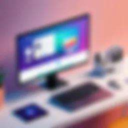A vibrant and modern website design interface in Wix