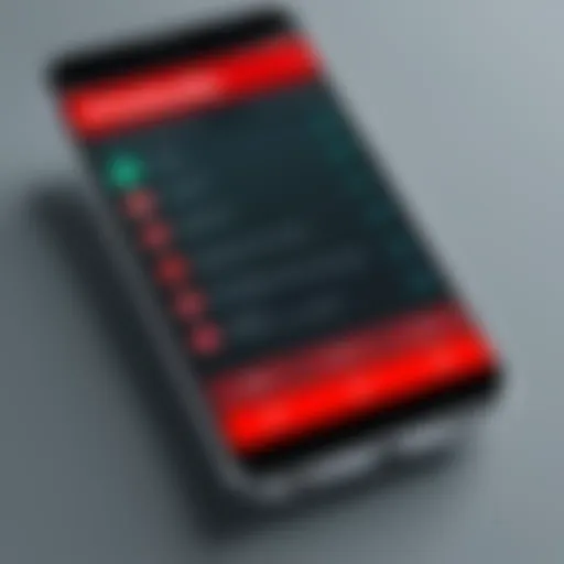 Overview of McAfee Antivirus main interface on a smartphone