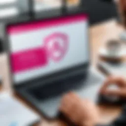 Visual representation of McAfee security software