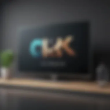 Modern TV display with CW logo