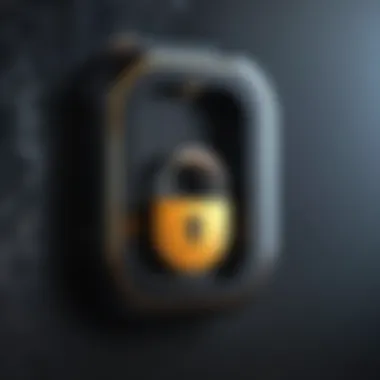 A digital lock symbolizing safety and precautions online