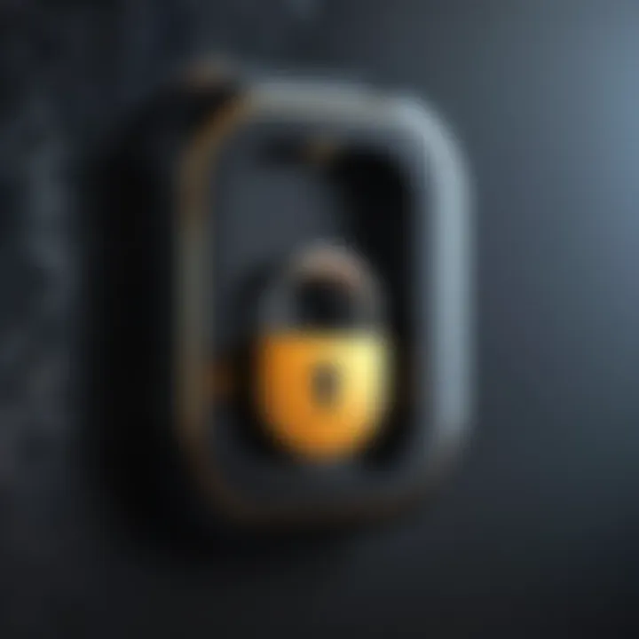 A digital lock symbolizing safety and precautions online