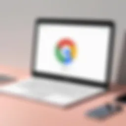 Illustration depicting the Google account recovery page
