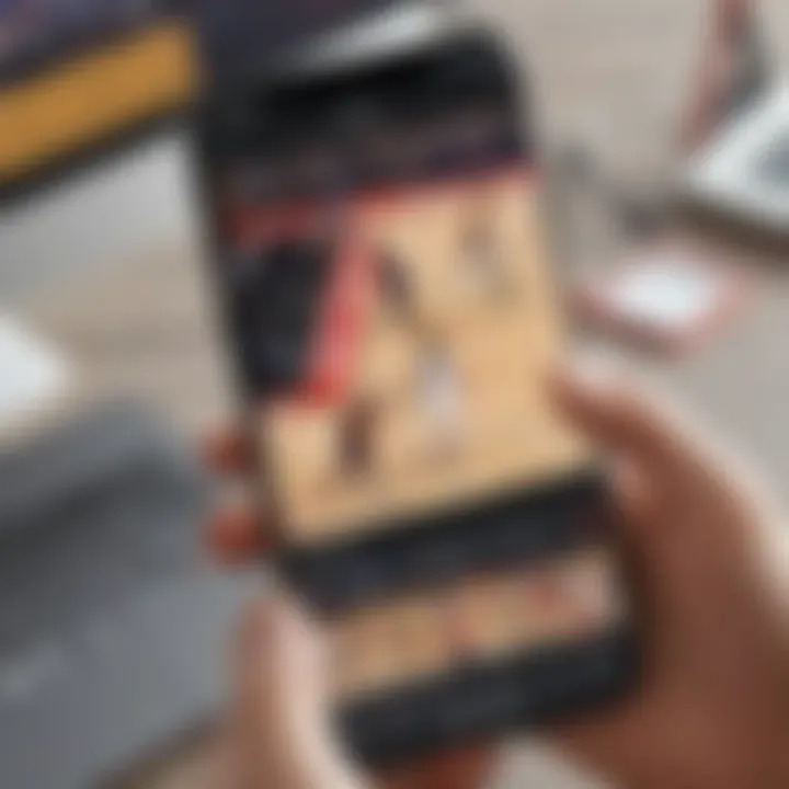 Illustration of mobile phone screen showing high-quality NBA game stream