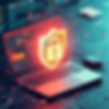 Data Security and Privacy with NordVPN Visual representation of data security and privacy