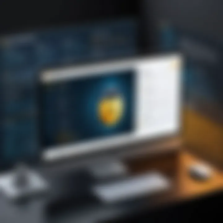Visual representation of online security benefits