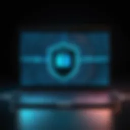 Abstract digital illustration of VPN encryption
