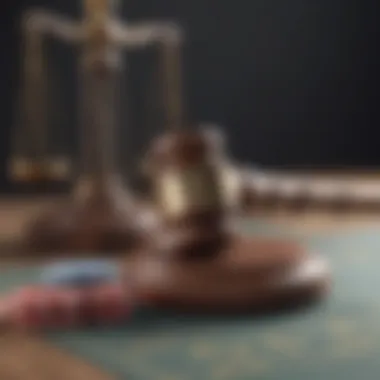 Gavel symbolizing online poker court cases