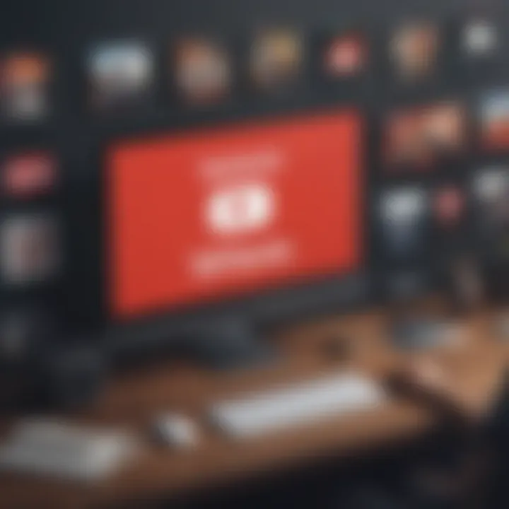 Illustration depicting ad-free viewing on YouTube Premium