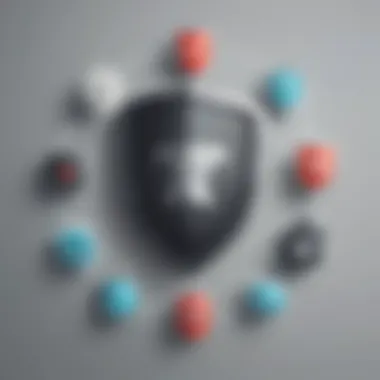 Enhanced Security Measures for iPhone Protection iPhone surrounded by shield symbolizing protection