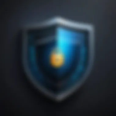 Enhanced Online Security Shield Lock Icon