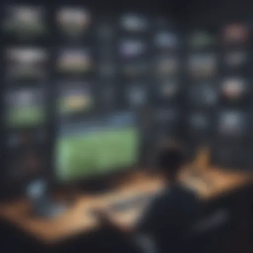 Conceptual illustration of secure sports streaming