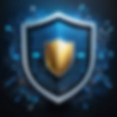 Visual metaphor symbolizing ShieldScholar's shield of online security knowledge