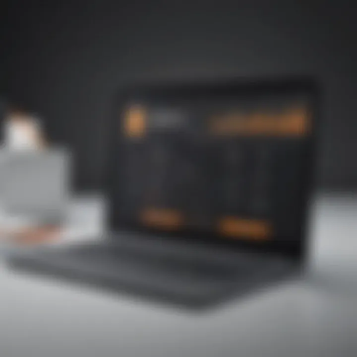 Sleek laptop displaying TNT website