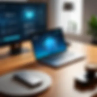 Cutting-Edge VPN Solutions Sleek and modern VPN technology visual representation