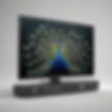 Illustration of Smart TV with Peacock App Icon