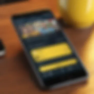 Mobile Streaming Experience Smartphone with 'It's Always Sunny in Philadelphia' streaming app