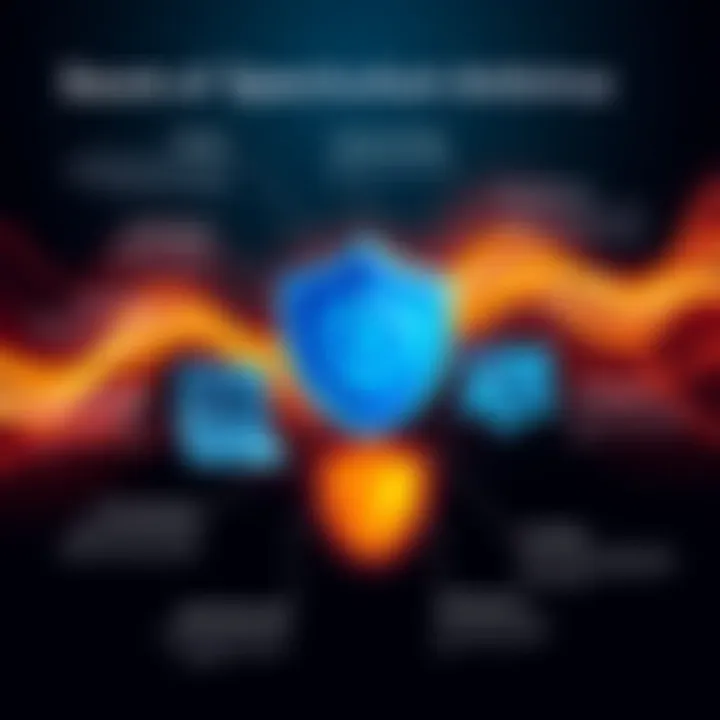 An infographic depicting the features and capabilities of Spectrum Antivirus.