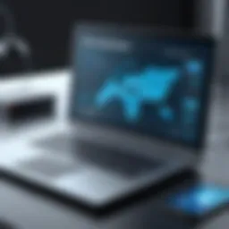 Conceptual illustration of spyware infiltrating a digital device