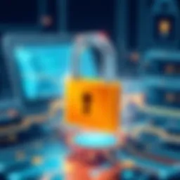 Visual representation of SSL encryption