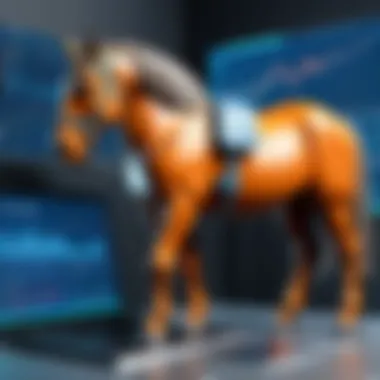 Graph presenting preventive measures against Trojan horse threats