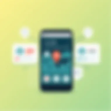 User interface of a location spoofing app