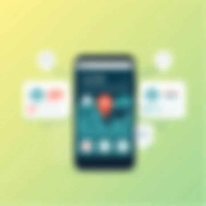User interface of a location spoofing app