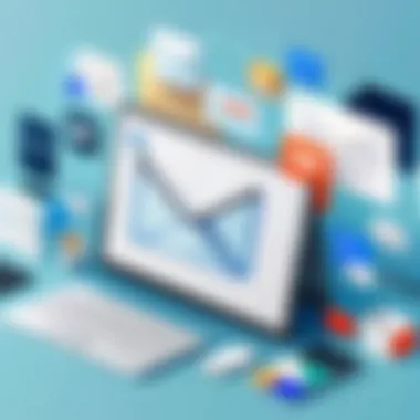 Illustration of various email tools