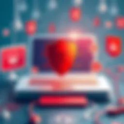 Visual representation of antivirus software functionality