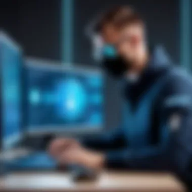Practicing Cybersecurity Hygiene A user practicing good cybersecurity hygiene