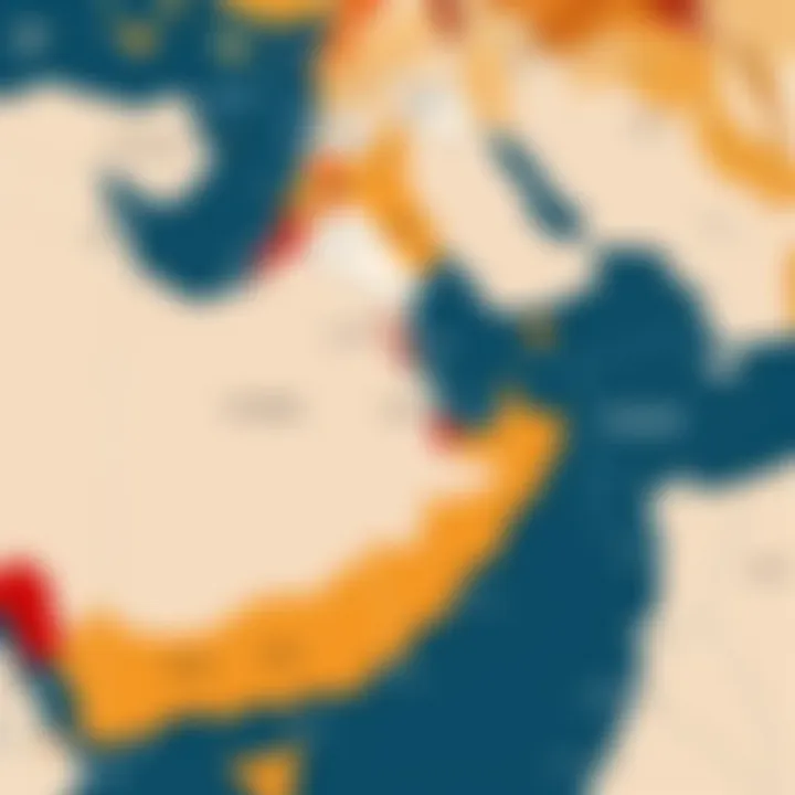 Map illustrating internet access restrictions in the UAE