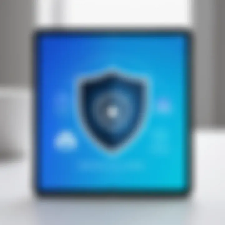 Privacy protection icons on iPad