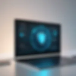 Advanced cybersecurity interface showcasing real-time protection