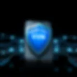 VPN Security Shield on iPhone VPN security shield on iPhone screen