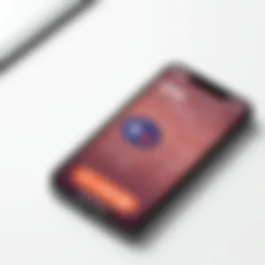 User Interface of VPN App on iPhone User interface of a VPN app on iPhone