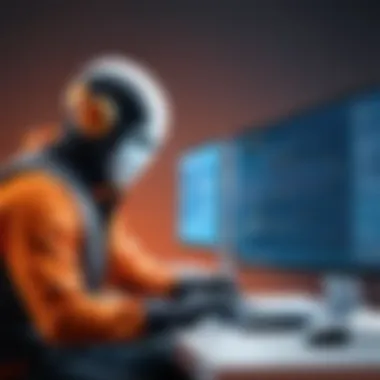 Troubleshooting Whitelisting Errors Person troubleshooting whitelisting errors in antivirus software