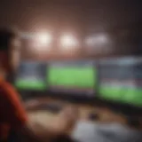 Live streaming platform showcasing English football match