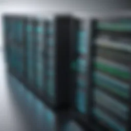 Abstract representation of virtual private servers
