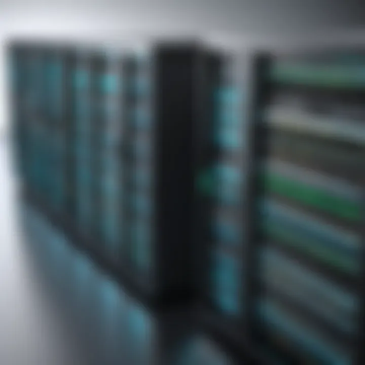 Abstract representation of virtual private servers