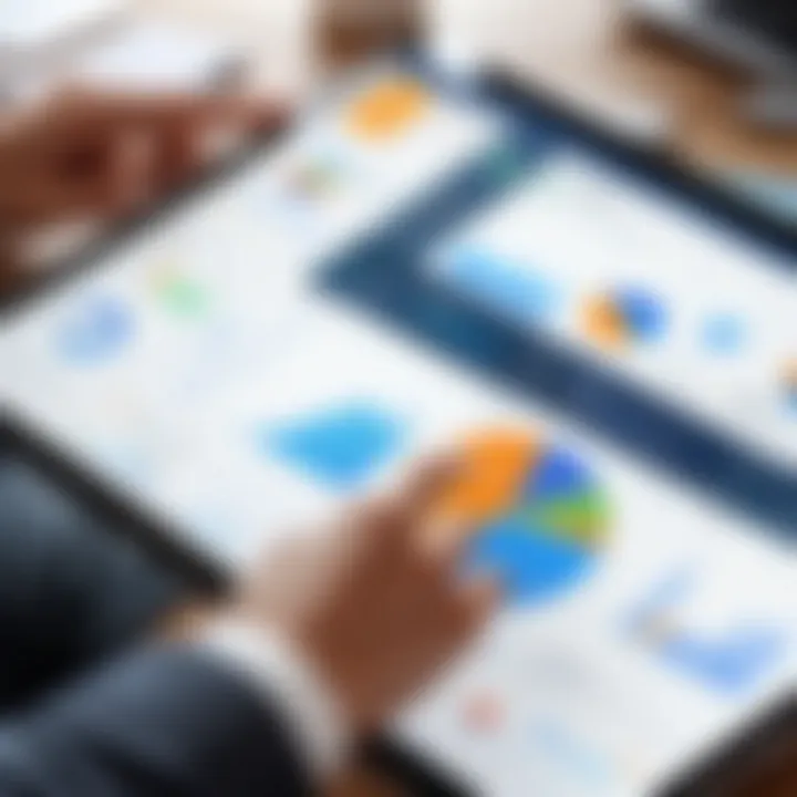 Illustration illustrating user engagement analytics visualization