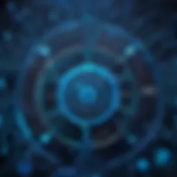 An abstract representation of various malware types.