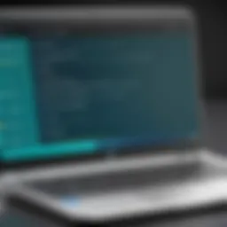 An HP Chromebook displayed with antivirus software interface