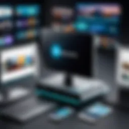 A diverse array of devices showcasing Discovery Plus streaming